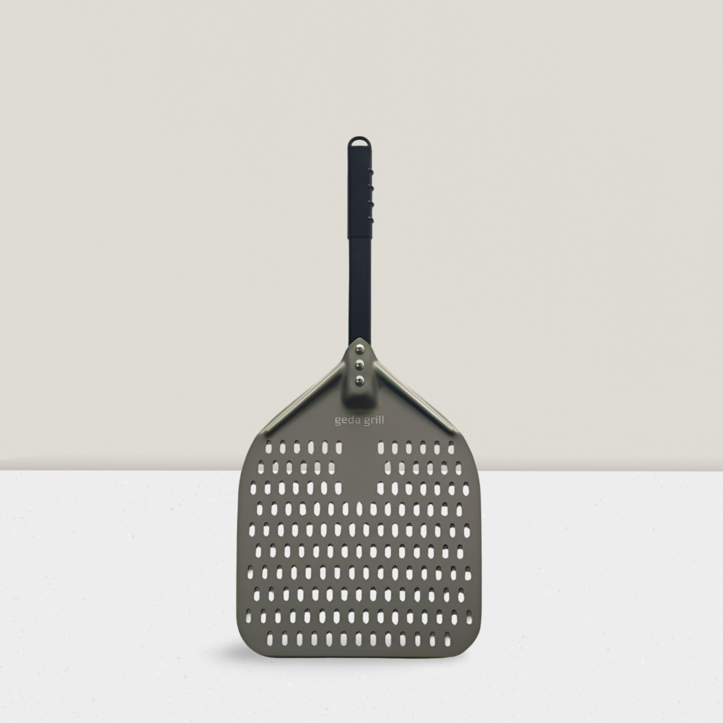 Flamma Aluminium Pizzaheber 30cm, eloxiert, perforiert, abnehmbar