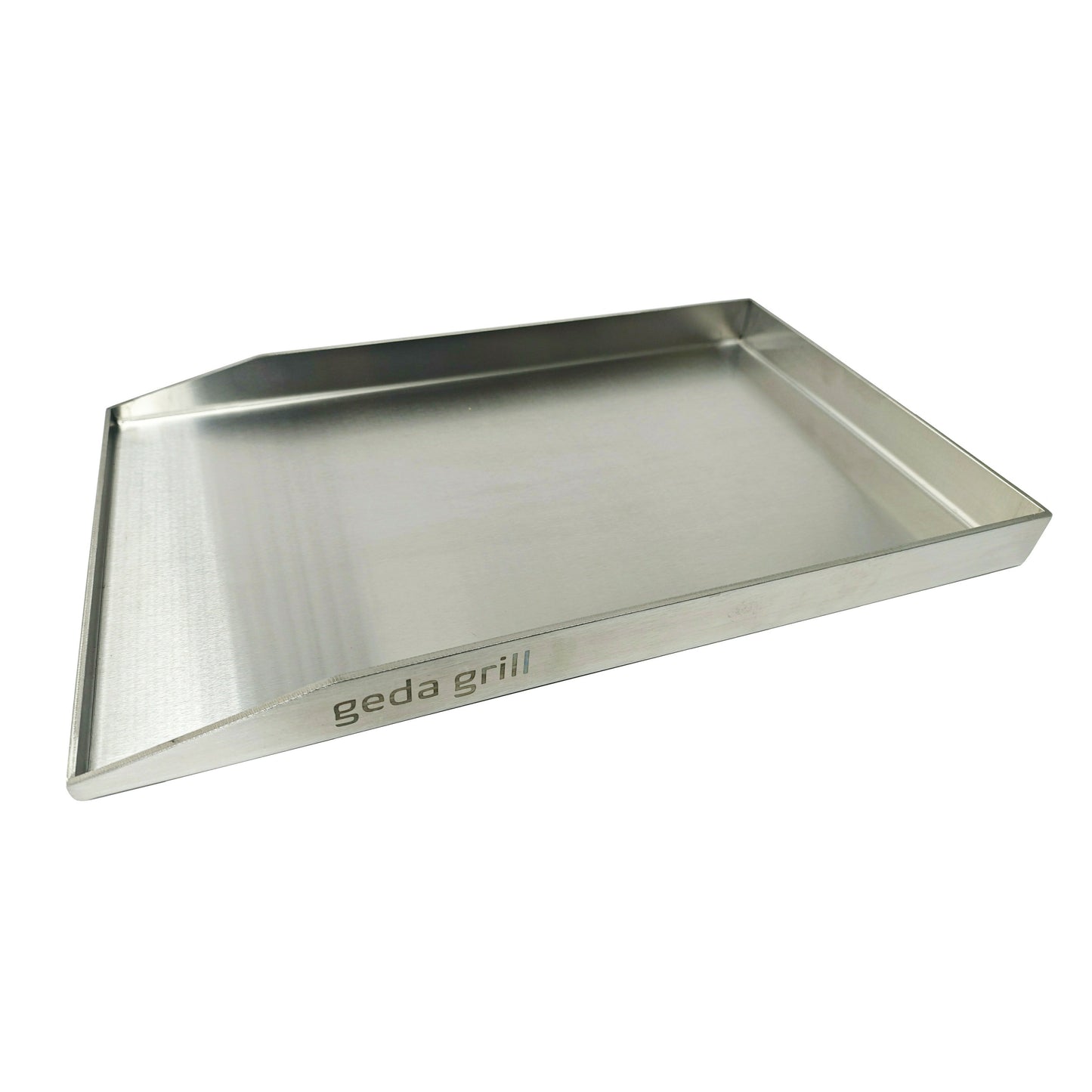 Edelstahl Plancha 49*30*4cm premium Grillplatte massiv 4mm - GEDA Grill