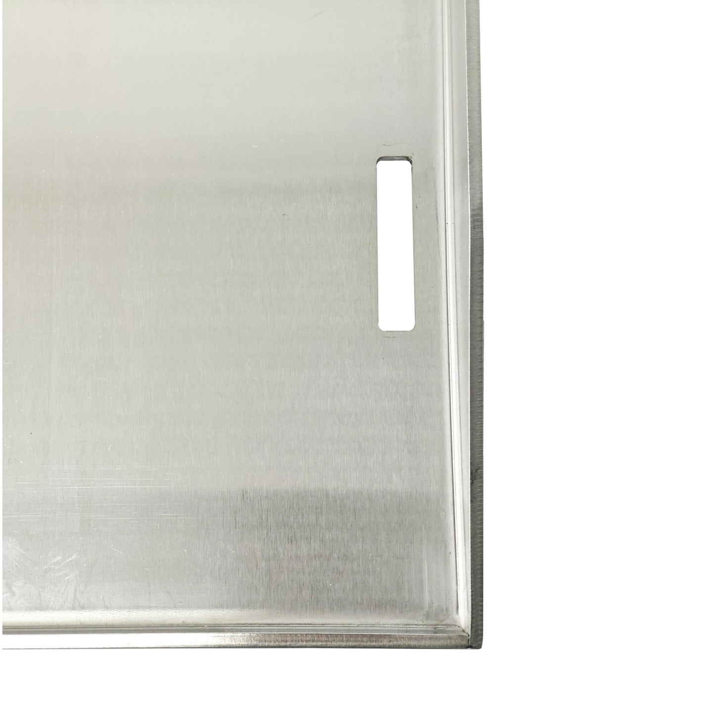 Edelstahl Plancha 49*30*4cm premium Grillplatte massiv 4mm - GEDA Grill