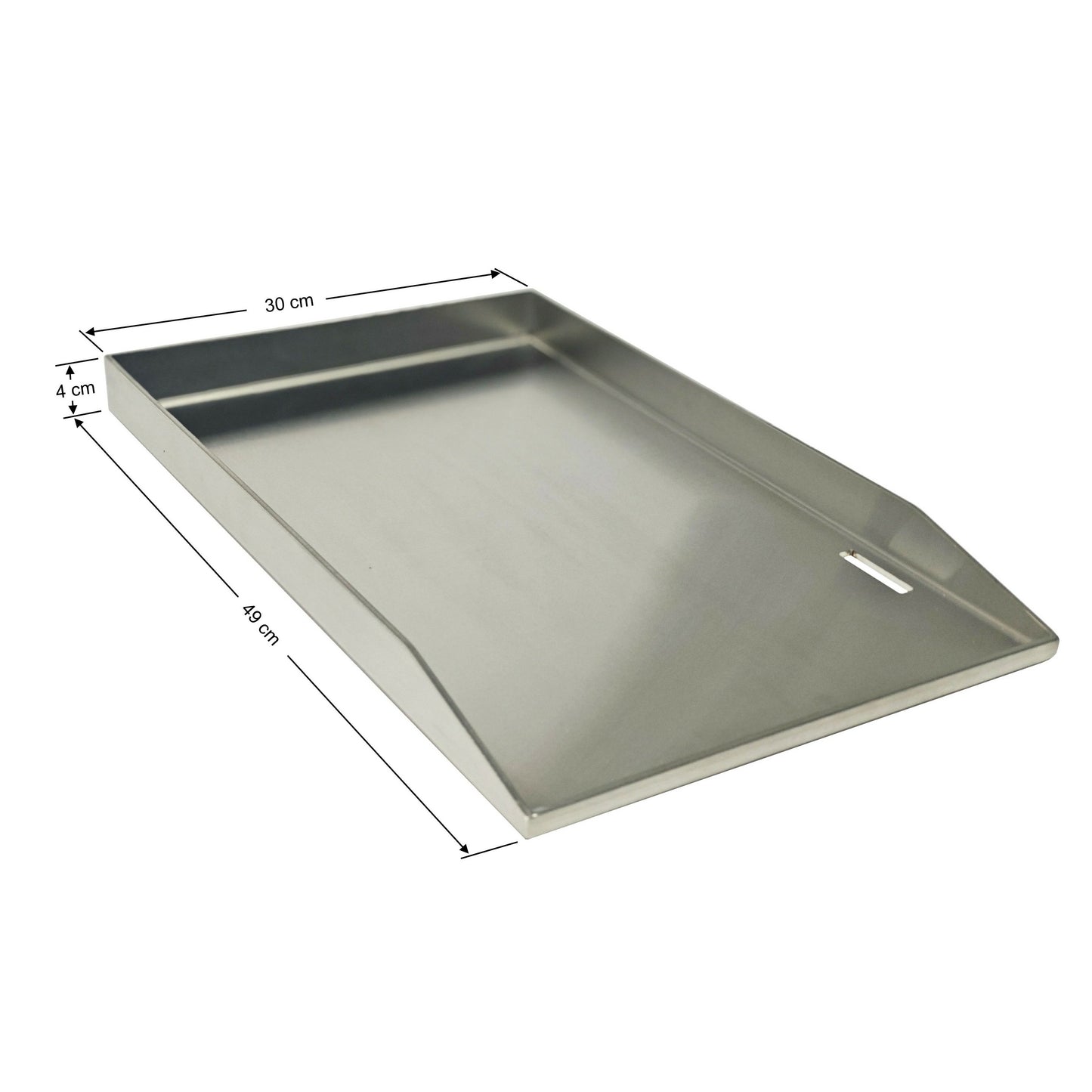 Edelstahl Plancha 49*30*4cm premium Grillplatte massiv 4mm - GEDA Grill