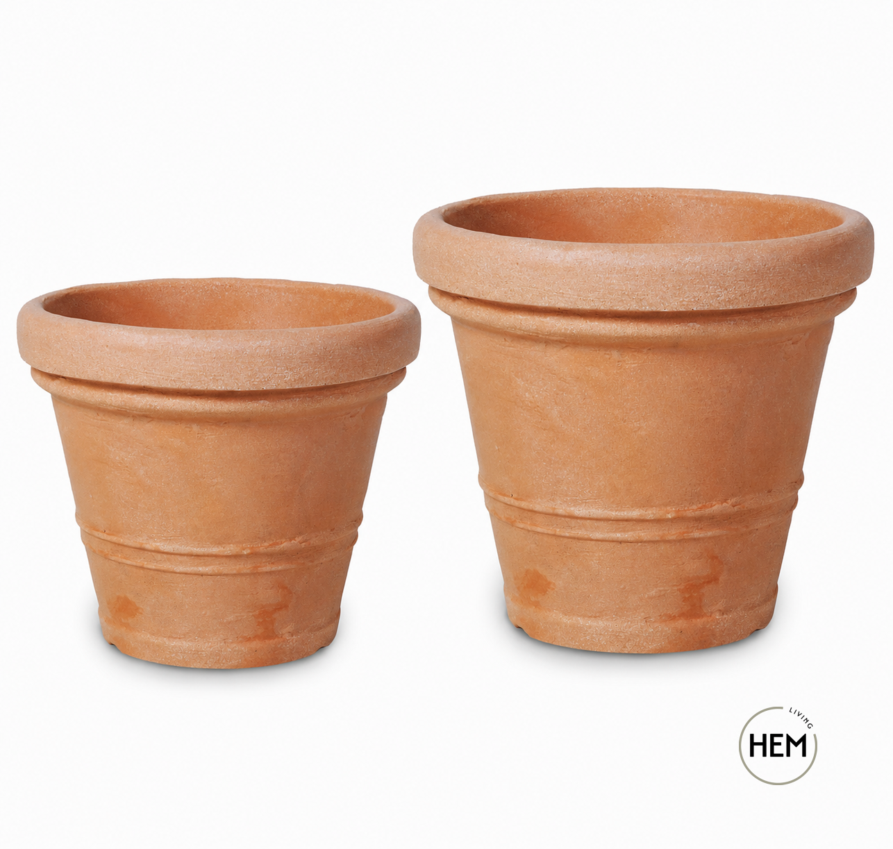 Pflanztopf 'Brindisi' Pflanzkübel Kunststoff - TERRACOTTA
