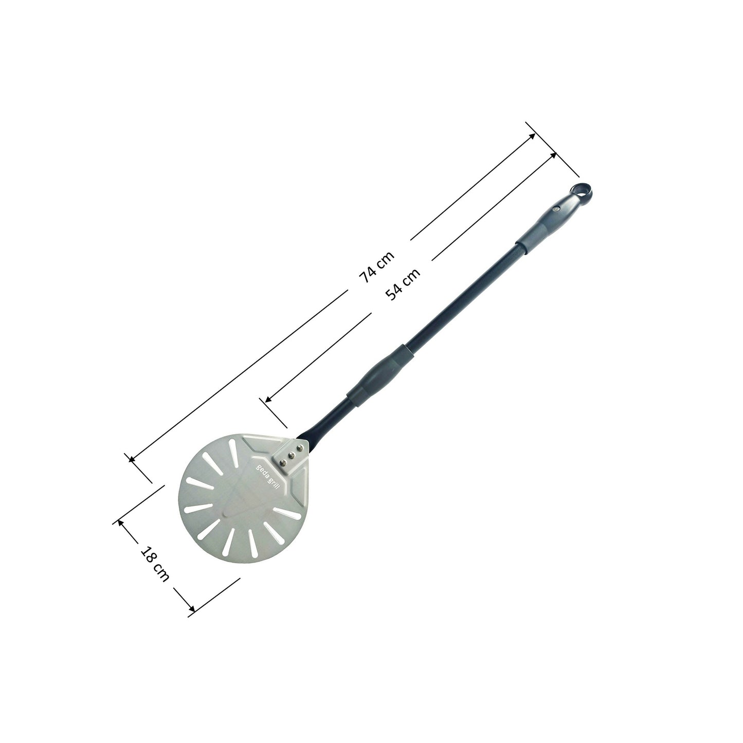 Curva runder aluminium Pizzawender Ø17,8cm abnehmbar