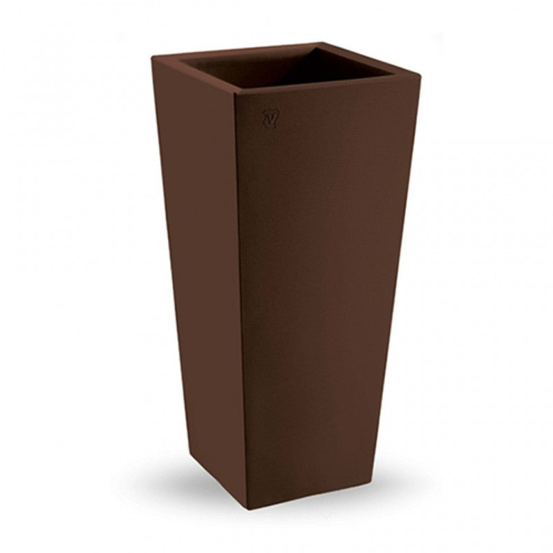 Vase 'GENESIS Square‘ Pflanzkübel quadratisch 70cm h. - terracotta