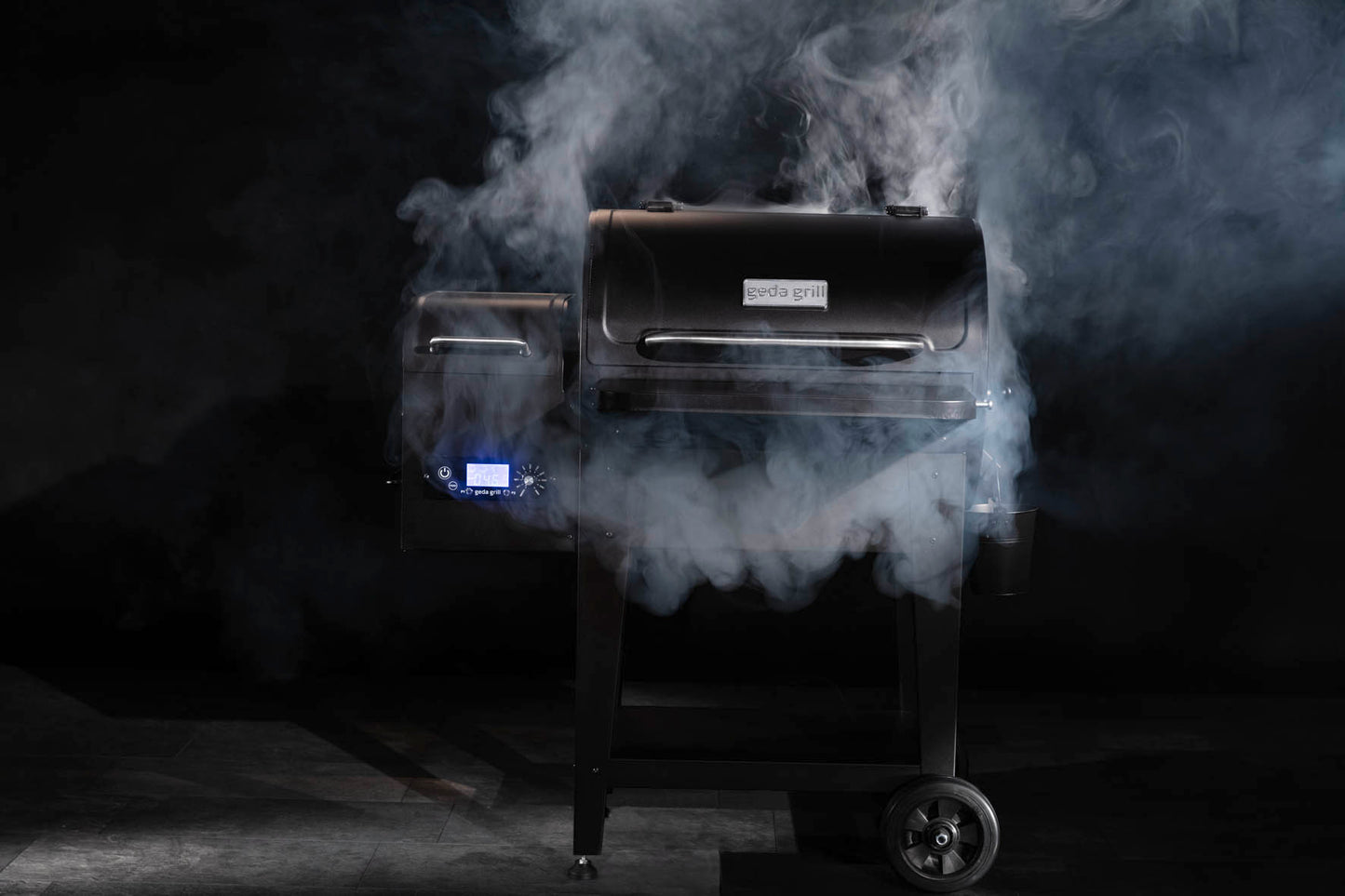 GEDA Grill Pelletsmoker 'Odin 95', digitale Steuerung, Direktfeuer, Pelletgrill 80°C - 265°C, inkl.Kerntemperaturfühler, ausklappbare Ablage