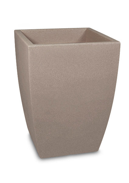 Pflanztopf Kunststoff-Vase Bologna, eckig 30*30*40- TAUPE