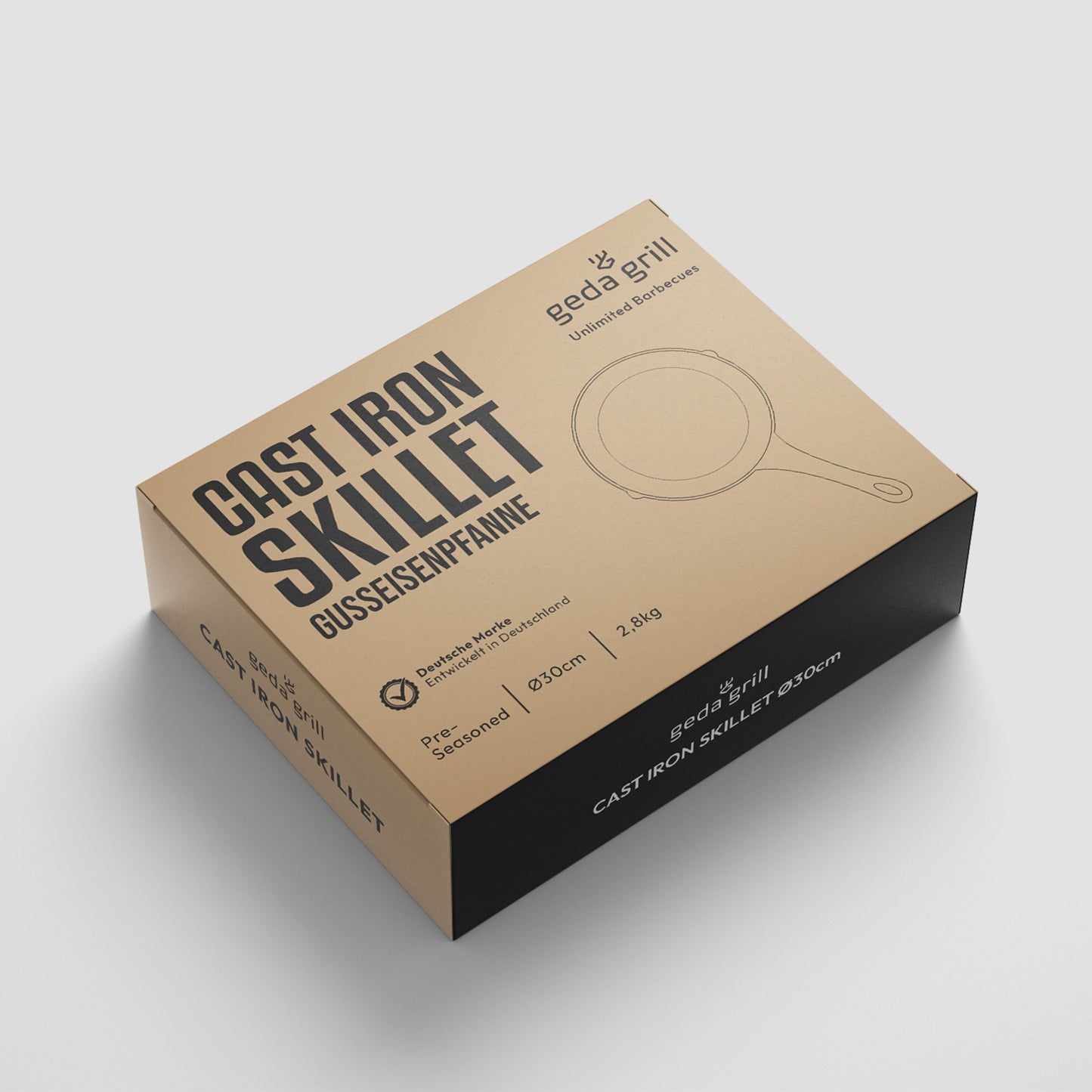 GEDA Cast Iron Skillet Ø30cm Gusseisenpfanne