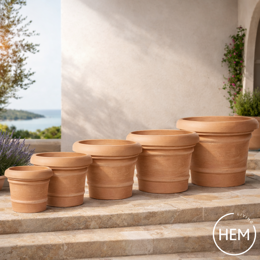 Pflanztopf Cilindro 'Sorrento' - TERRACOTTA