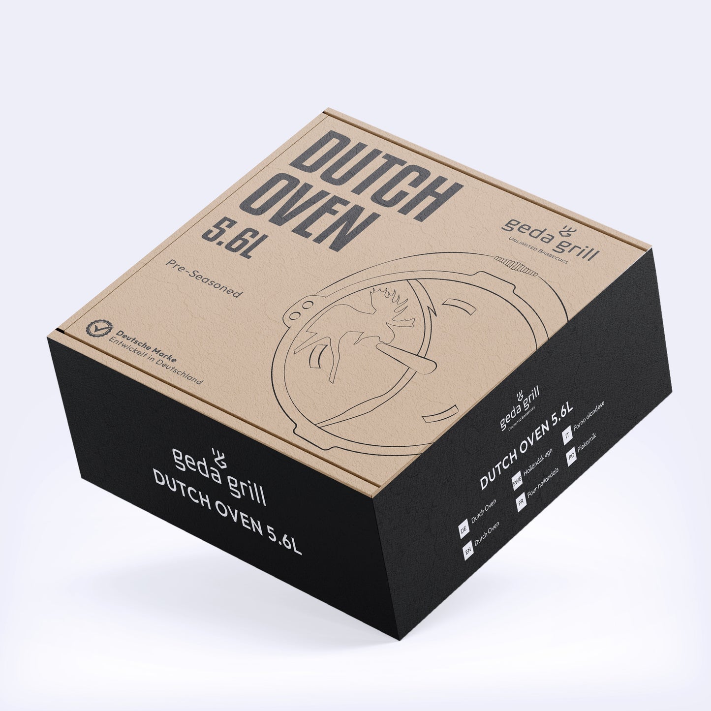 GEDA Grill Dutch Oven mit Deckelheber
