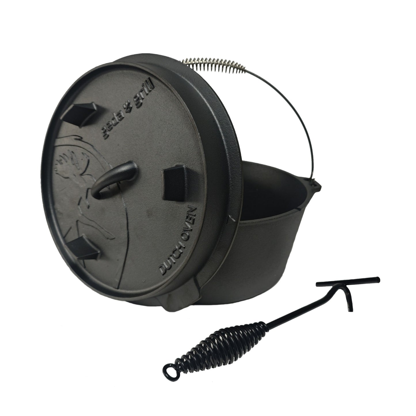 GEDA Grill Dutch Oven mit Deckelheber