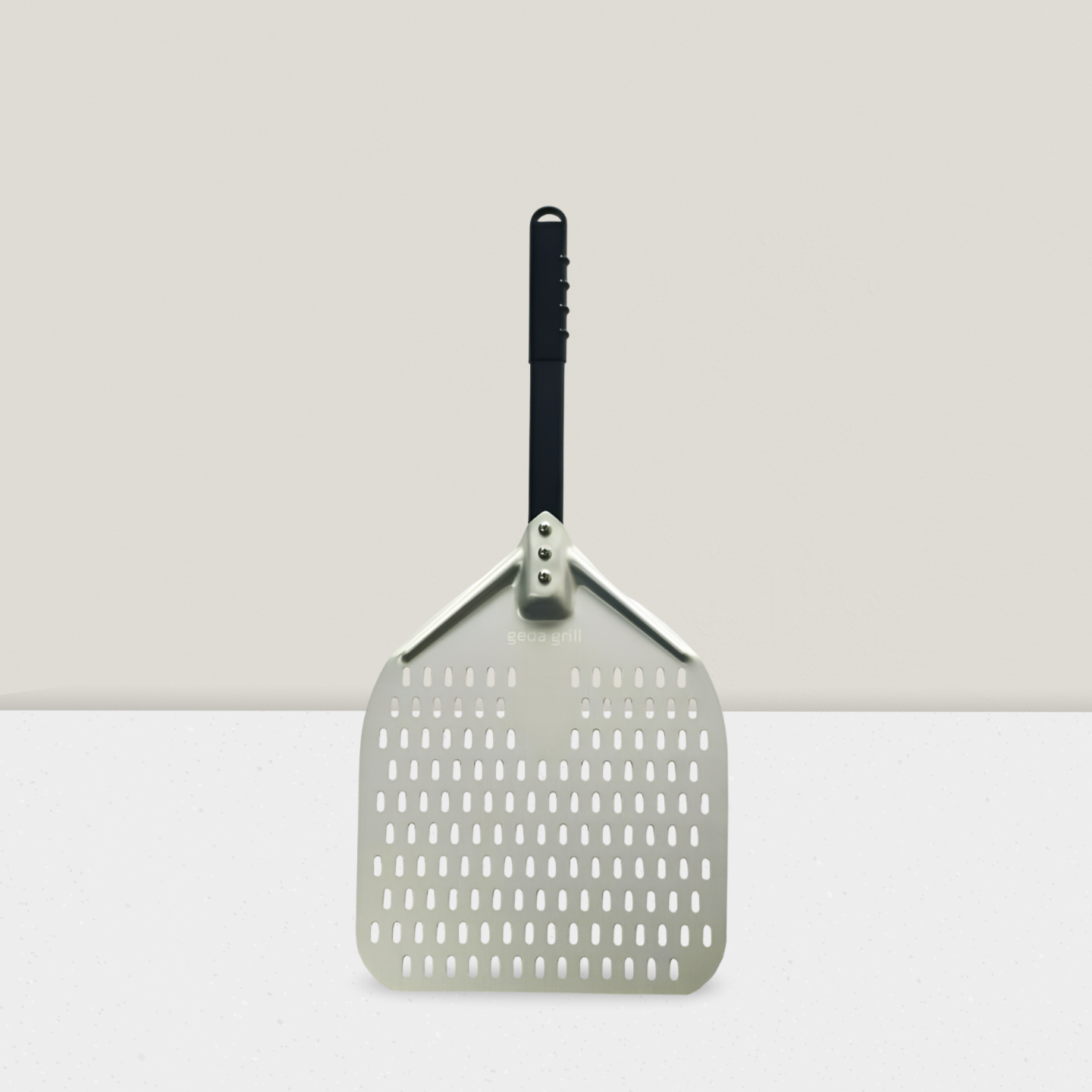 Flamma Aluminium Pizzaheber 30cm, eloxiert, perforiert, abnehmbar