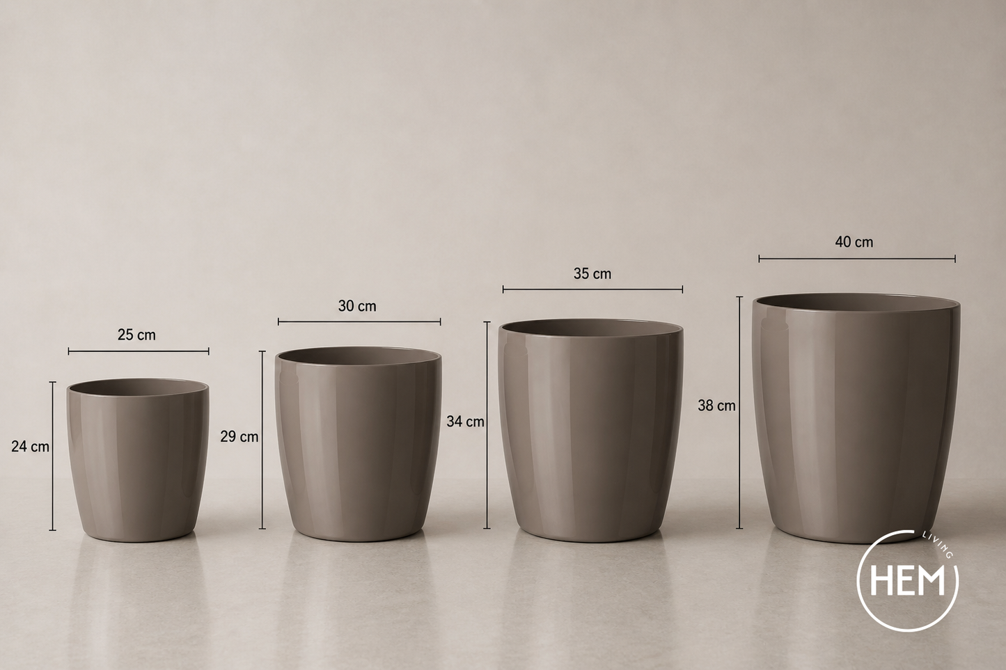 HEM Living Essential Übertopf 'Galleria' Basso
