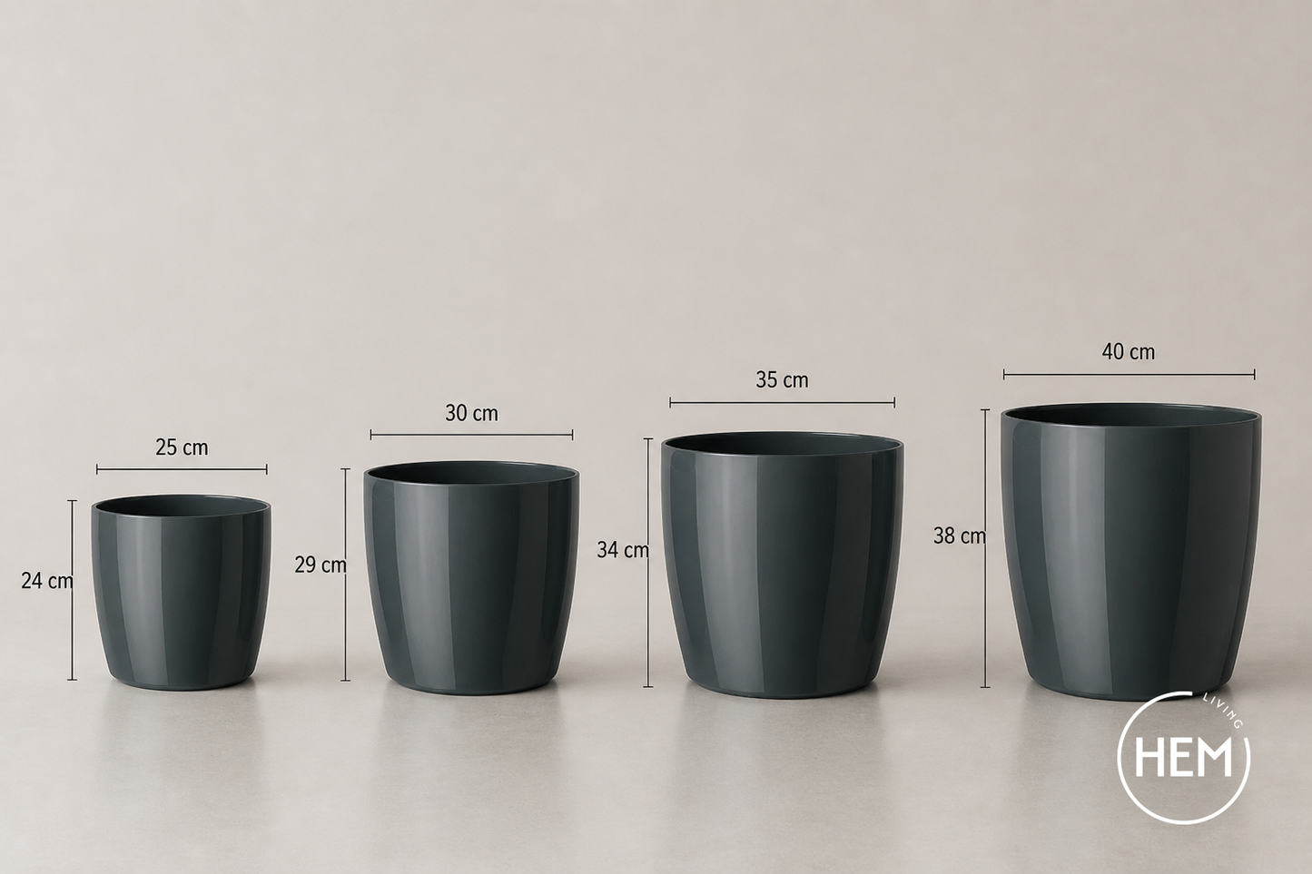 HEM Living Essential Übertopf 'Galleria' Basso