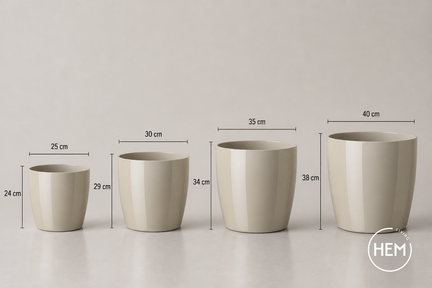 HEM Living Essential Übertopf 'Galleria' Basso