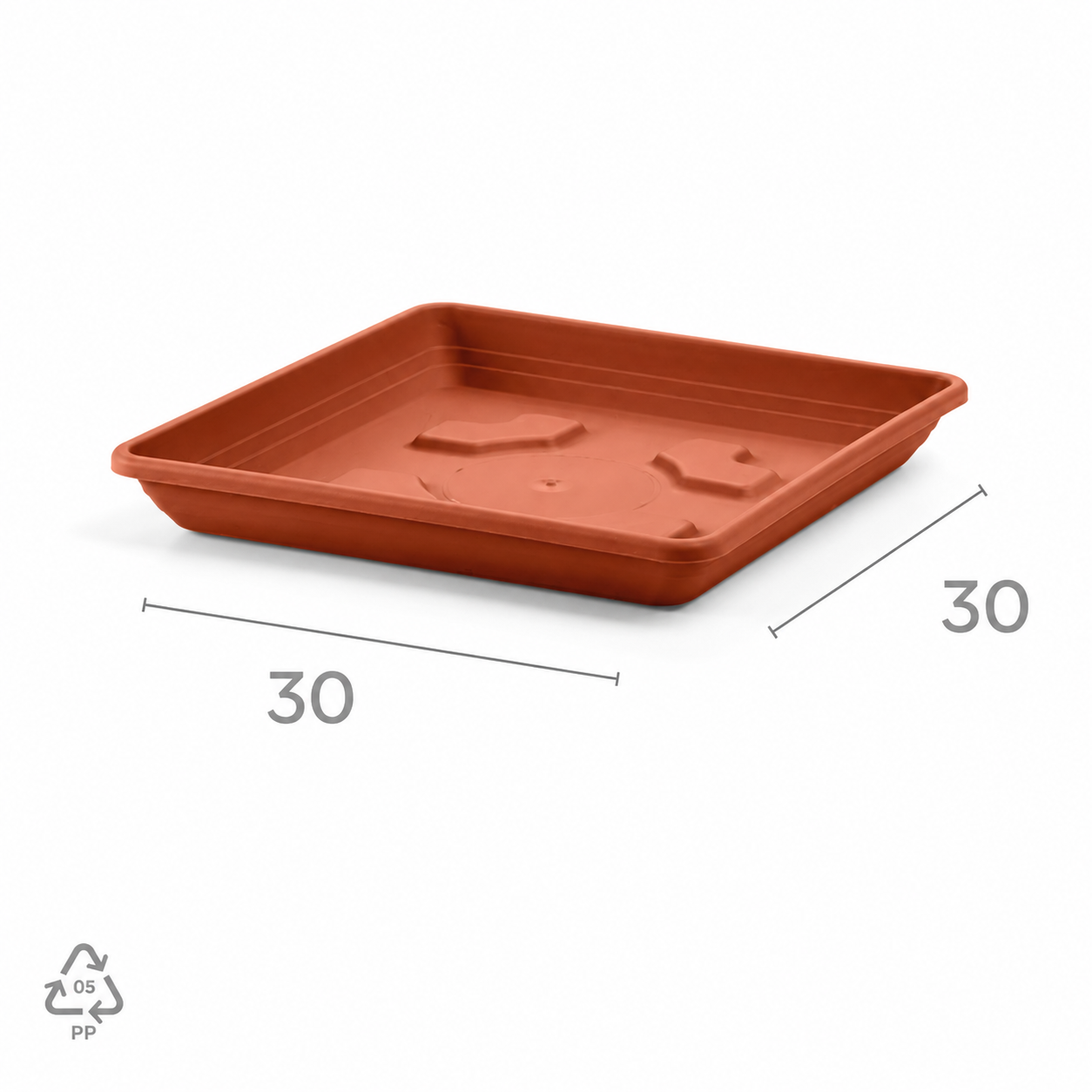 quadratische Untersetzer Untertasse, 60 % recycelbar