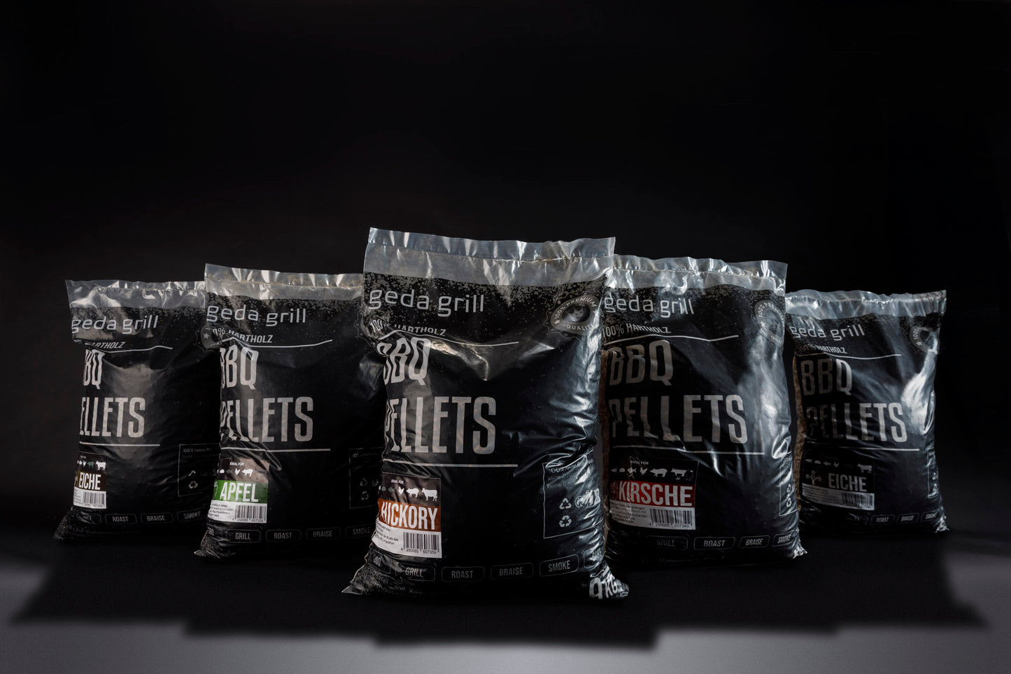 GEDA Grill 100% Hartholz Pellets BBQ Pellets 9kg - Kirsche, für Pelletgrill, Räucherofen, Pelletpizzaofen