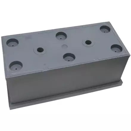 Trog / Planter box rechteckig Liscia Tera aus Italien - Anthrazit