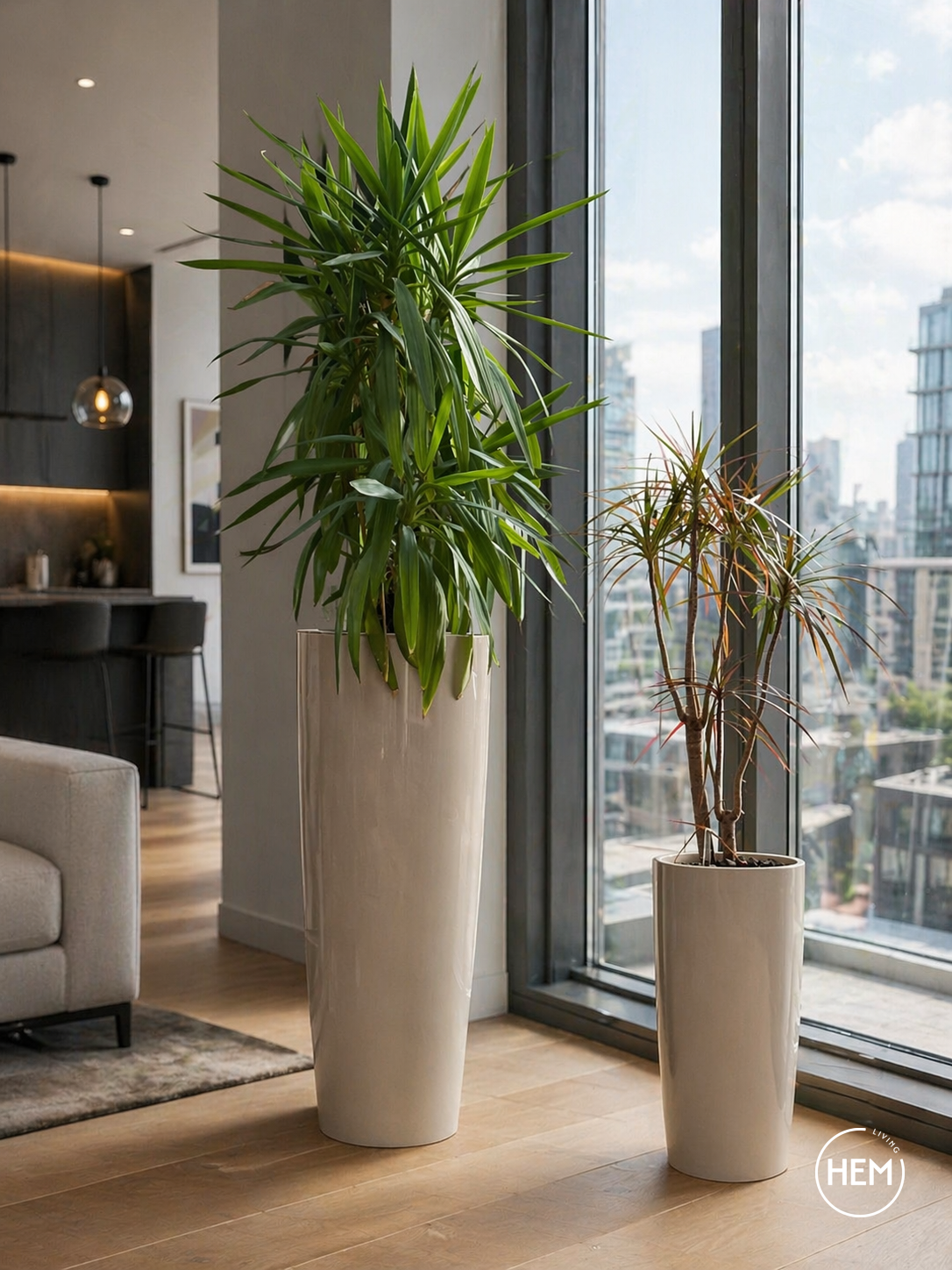 HEM living Essential Übertopf 'Galleria' Alto - CREMA